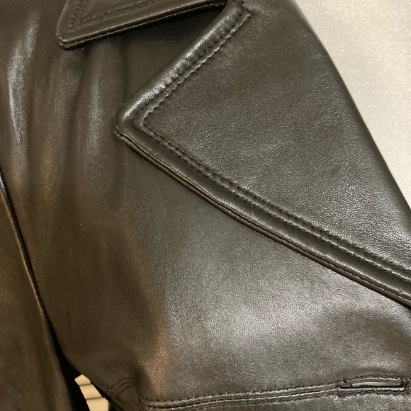 EUC Nine West Leather Jacket Size Medium - Picture 7 of 11